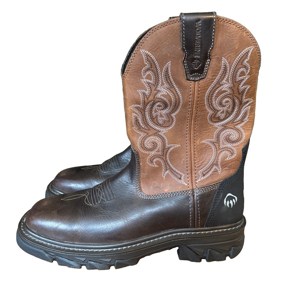 Wolverine Men's Rancher ST WP Brown Steel toe Boots W221027 US Size 8.5EW
